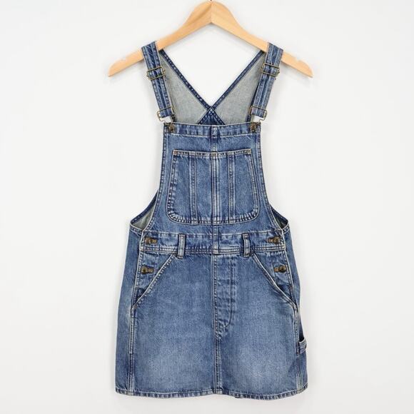 NWT Madewell Boxy Mini Denim Skirtall In Billings Wash Medium Blue Size XS - Picture 4 of 10